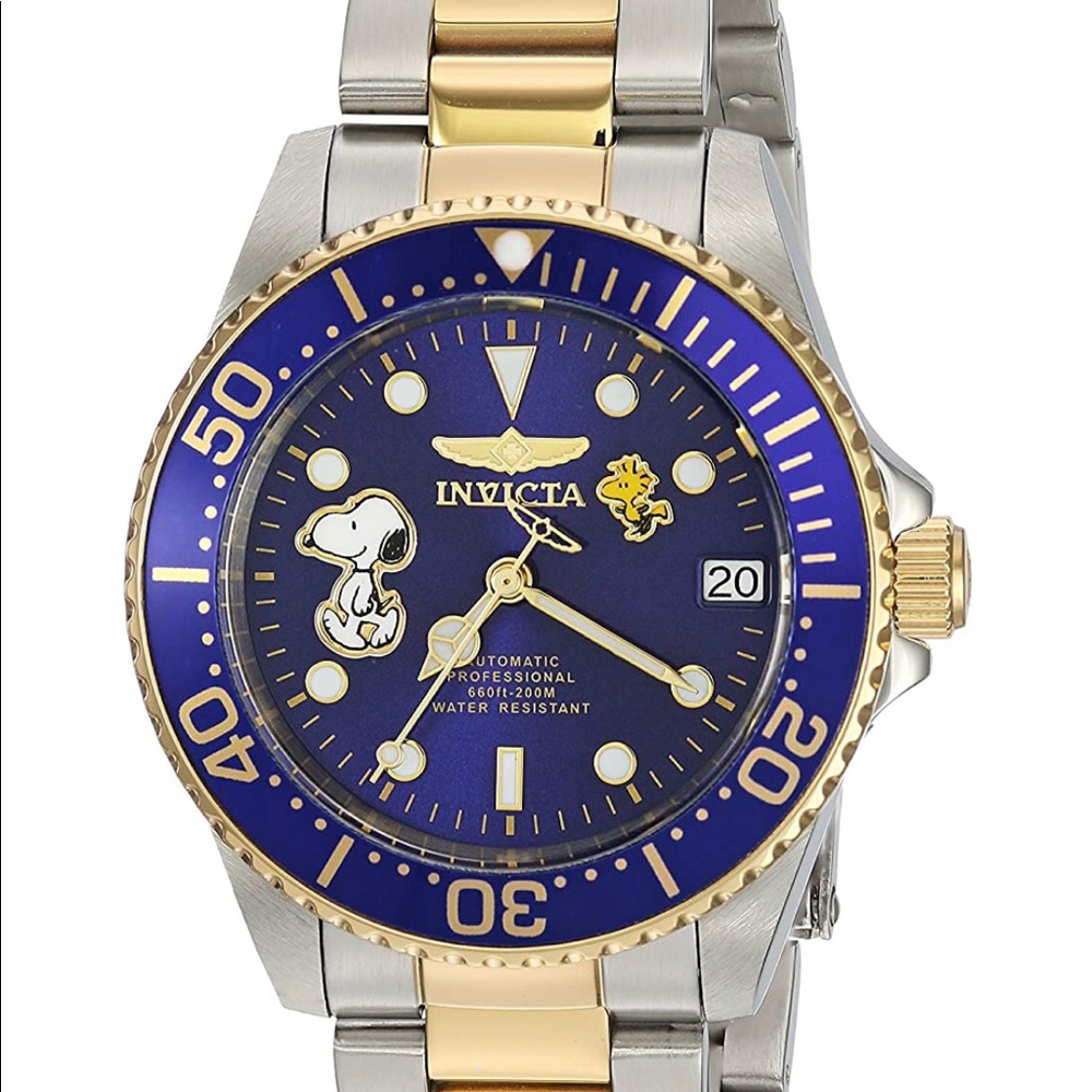 Stainless-Steel Strap Snoopy Watch